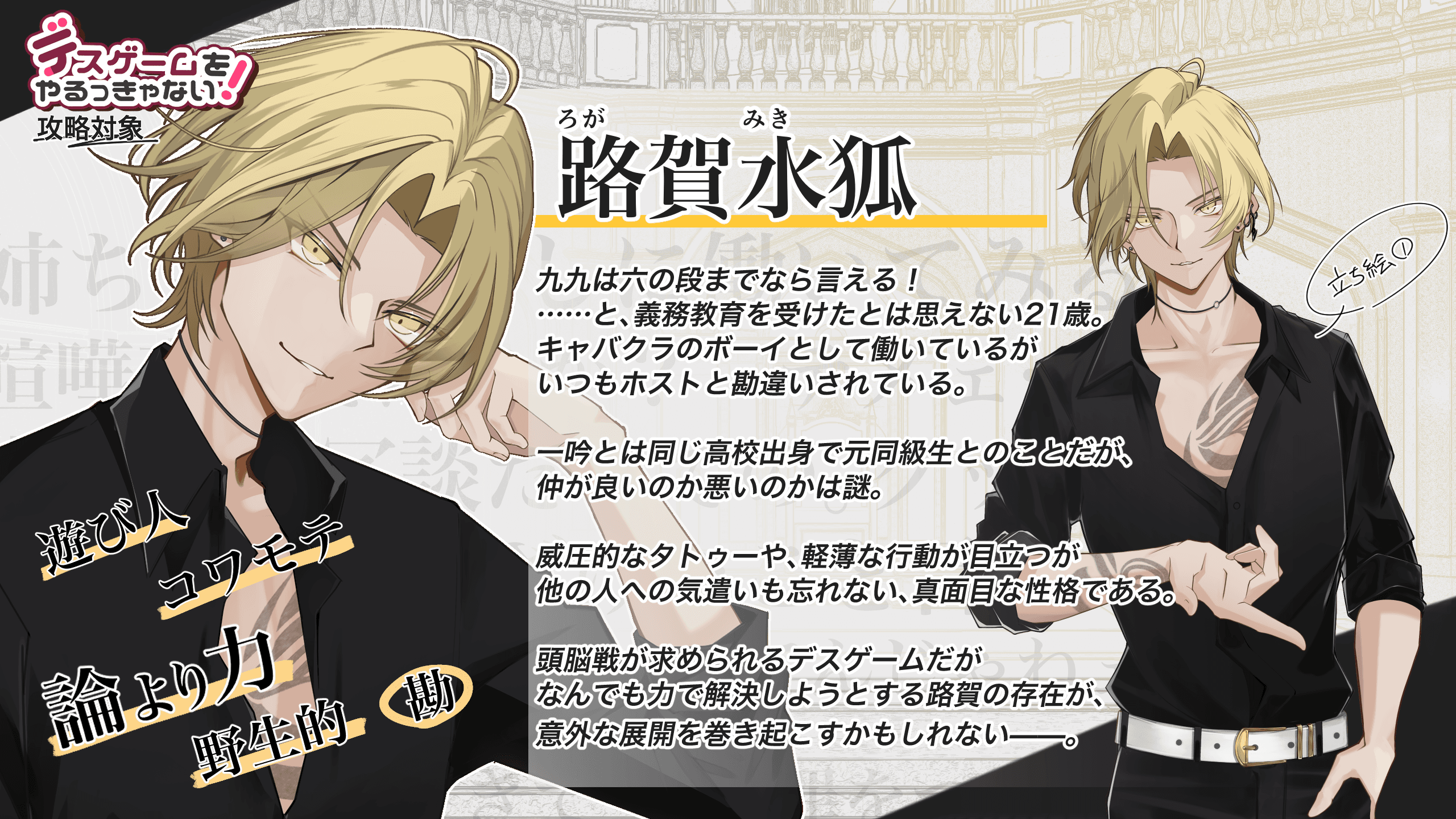 路賀水狐のキャラクター紹介